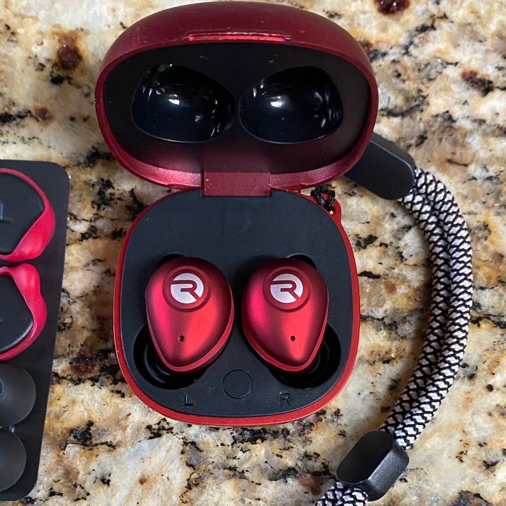 Premium Raycon Black and Red Fitness Earbuds